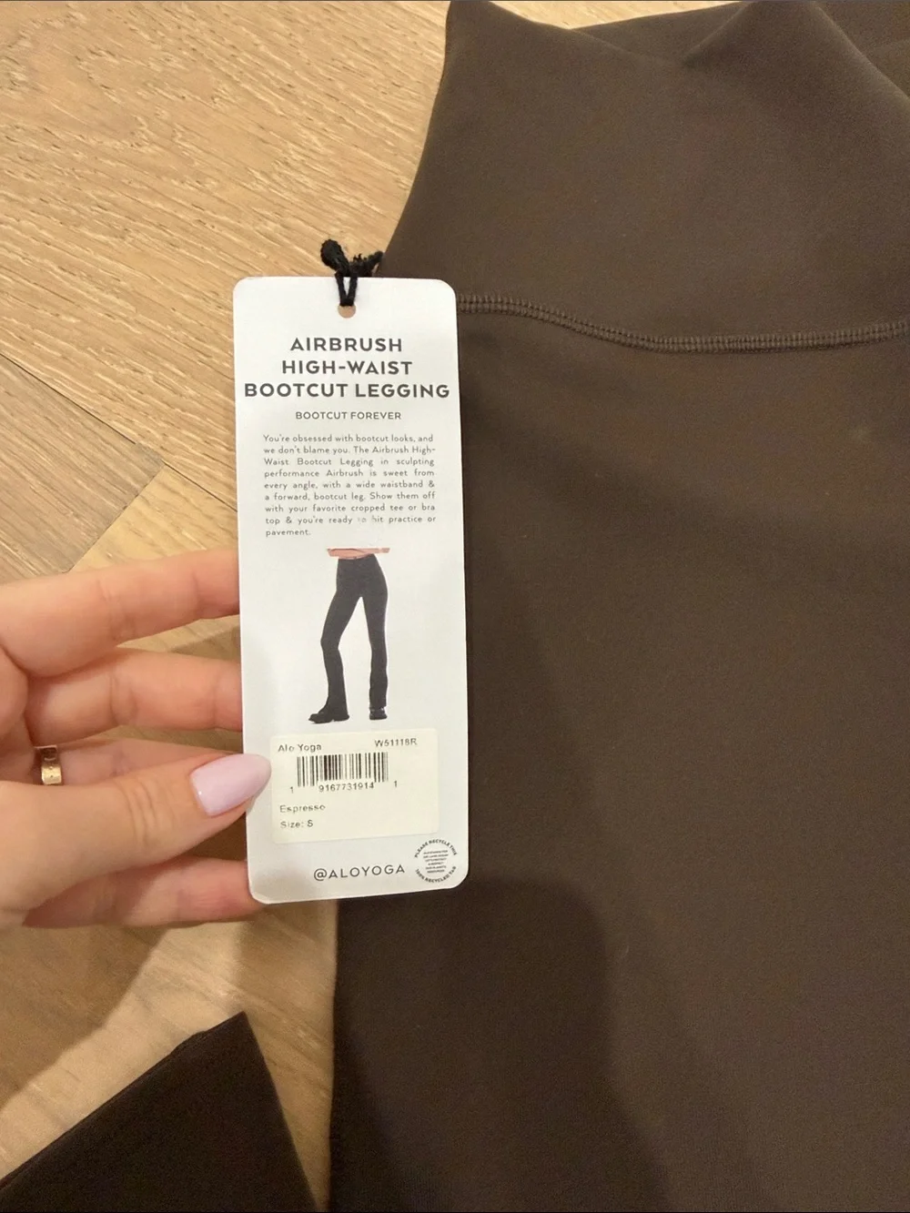 Authentic brand new ALO airbrush high waist bootcut legging